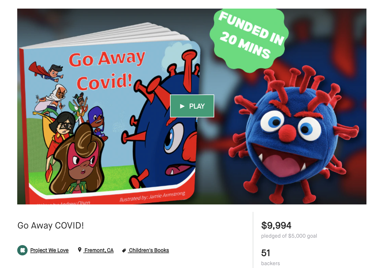 go away covid project we love