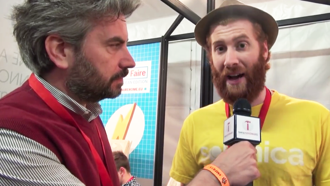Tom's hardware Interview at Maker Faire 2015 before raising $675k on Indiegogo